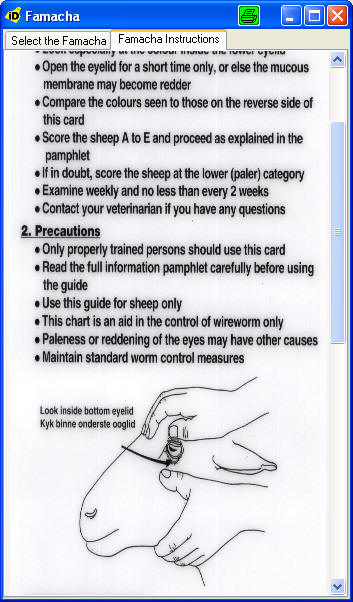FAMACHA CARD EYE